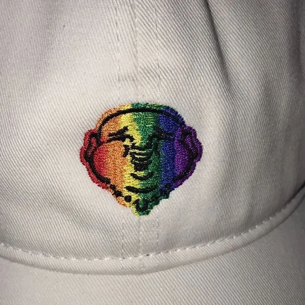 NEW True Religion White Rainbow Buddha Hat